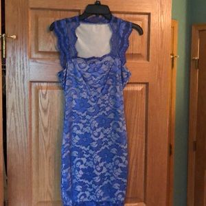 Lavender/periwinkle midi dress